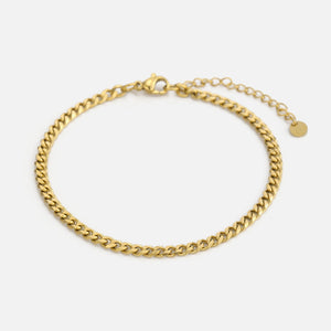 Cuban Armband 4 mm Gold