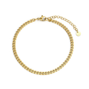 Cuban Armband 4 mm Gold