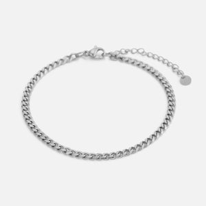 Cuban Armband 4 mm Silber