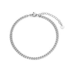Cuban Armband 4 mm Silber