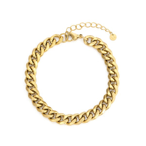 Cuban Armband 8 mm Gold