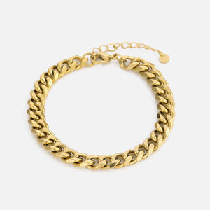 Cuban Armband 8 mm Gold