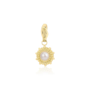DYO Blume mit Perle Gold