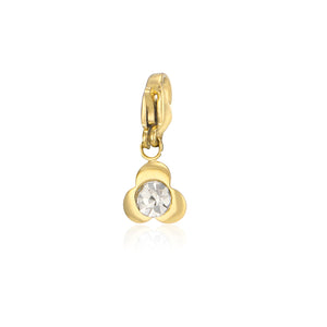 DYO Blume mit Stein Gold