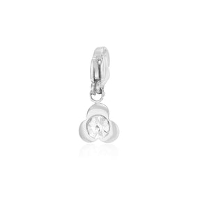 DYO Blume mit Stein Silber