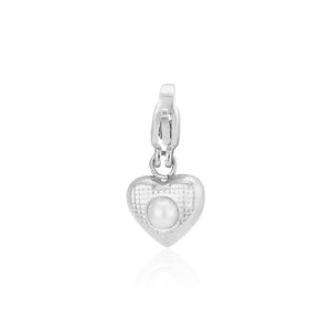 DYO Herz mit Perle Silber