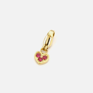 DYO Herz mit rotem Stein Gold