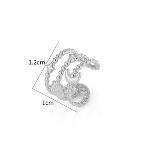 Ear Cuff Cosmos Silber