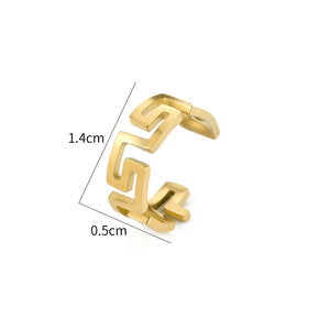 Ear Cuff Luxus-Muster Gold