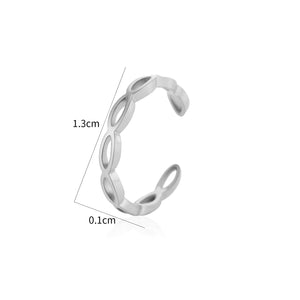 Ear Cuff offene Glieder Silber