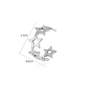Ear Cuff verbundene Sterne Silber