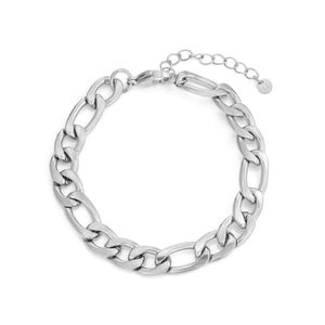 Figaro Armband 10 mm Silber
