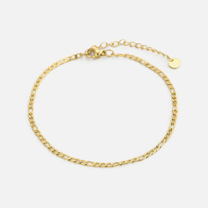 Figaro Armband 2 mm Gold