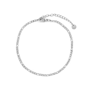 Figaro Armband 2 mm Silber