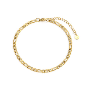 Figaro Armband 4 mm Gold