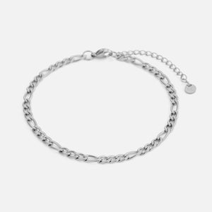 Figaro Armband 4 mm Silber