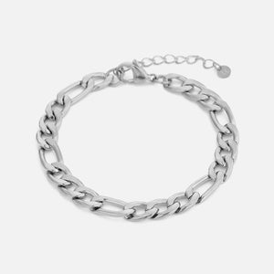 Figaro Armband 8 mm Silber