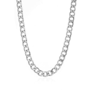 Flache Gliederkette 10 mm Silber