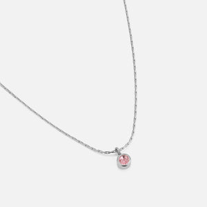 Geburtsstein Halskette Silber