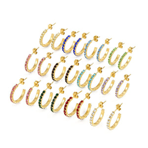 Geburtsstein Ohrringe Gold