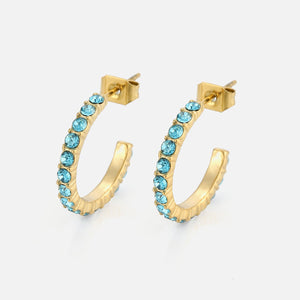 Geburtsstein Ohrringe Gold