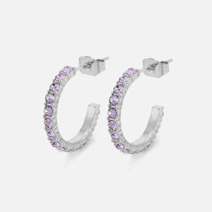 Geburtsstein Ohrringe Silber