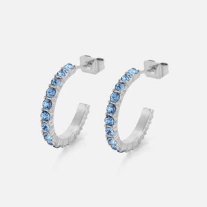 Geburtsstein Ohrringe Silber