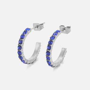 Geburtsstein Ohrringe Silber