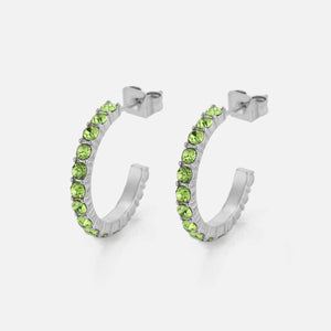 Geburtsstein Ohrringe Silber