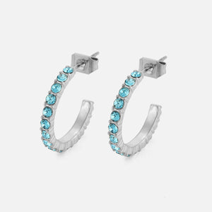 Geburtsstein Ohrringe Silber