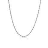 Gedrehte Halskette 2mm Silber