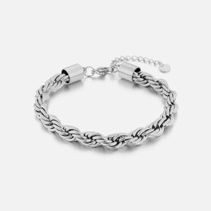Gedrehtes Armband 6mm Silber
