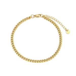Gliederarmband 4 mm Gold