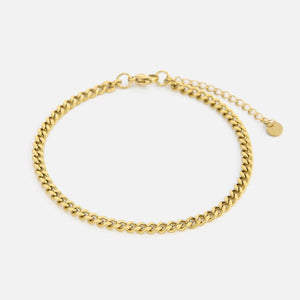 Gliederarmband 4 mm Gold