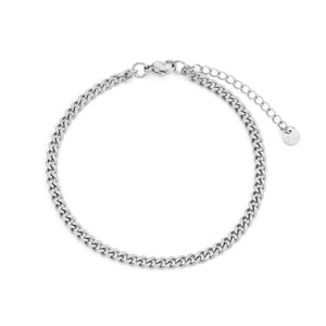 Gliederarmband 4 mm Silber