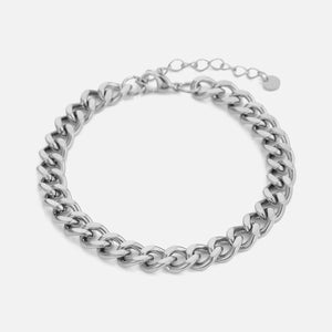Gliederarmband 8 mm Silber