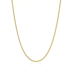 Gliederkette 2 mm Gold