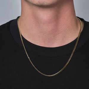 Gliederkette 2 mm Gold