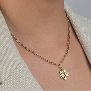 Halskette Blume Gold
