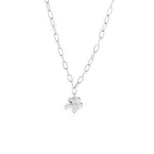 Halskette Blume Silber