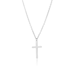 Halskette Kreuz Silber Groß