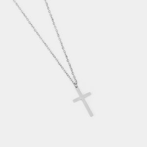 Halskette Kreuz Silber Groß