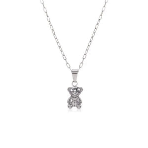 Halskette mit bärchen Silber