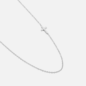Halskette mit Kreuz-Anhänger Silber