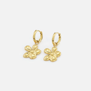 Ohrringe Blume Gold