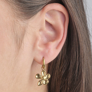 Ohrringe Blume Gold
