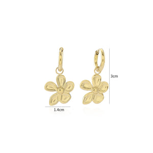 Ohrringe Blume Gold