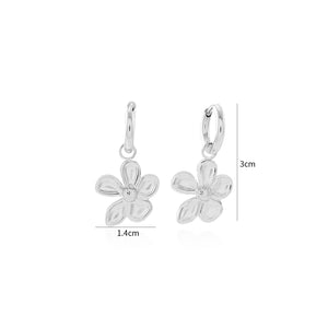 Ohrringe Blume Silber