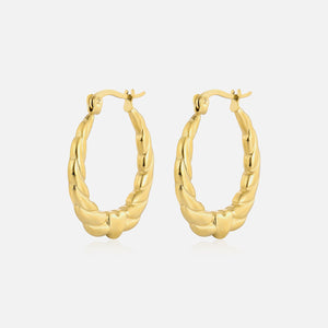 Ohrringe Bogen Herz Gold