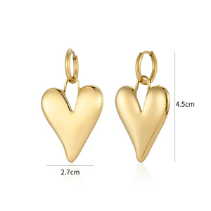 Ohrringe Lux Herz Gold